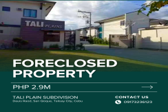FORECLOSED PROPERTY  – TALI PLAIN SUBDIVISION, TALISAY